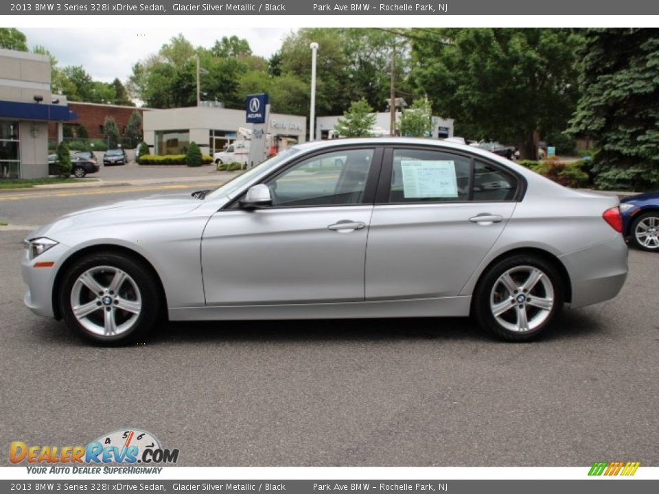 2013 BMW 3 Series 328i xDrive Sedan Glacier Silver Metallic / Black Photo #6