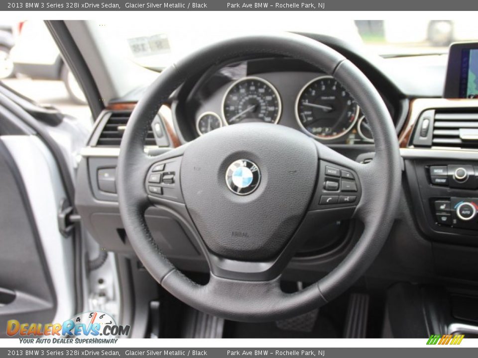 2013 BMW 3 Series 328i xDrive Sedan Glacier Silver Metallic / Black Photo #16