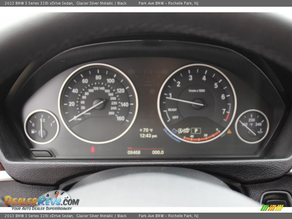 2013 BMW 3 Series 328i xDrive Sedan Glacier Silver Metallic / Black Photo #19