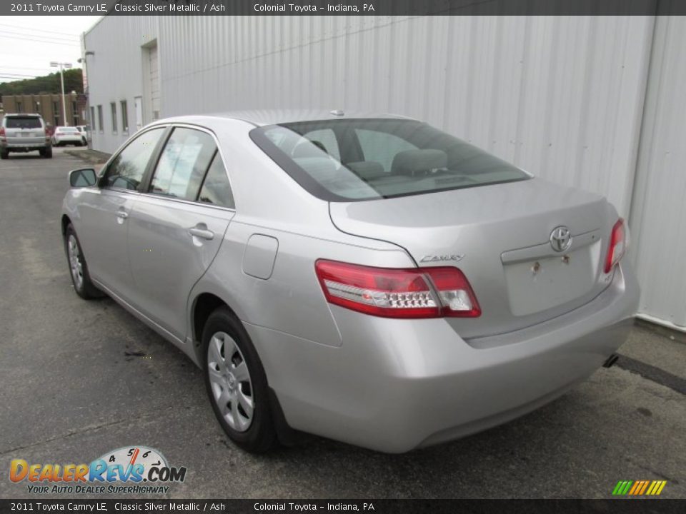 2011 Toyota Camry LE Classic Silver Metallic / Ash Photo #4