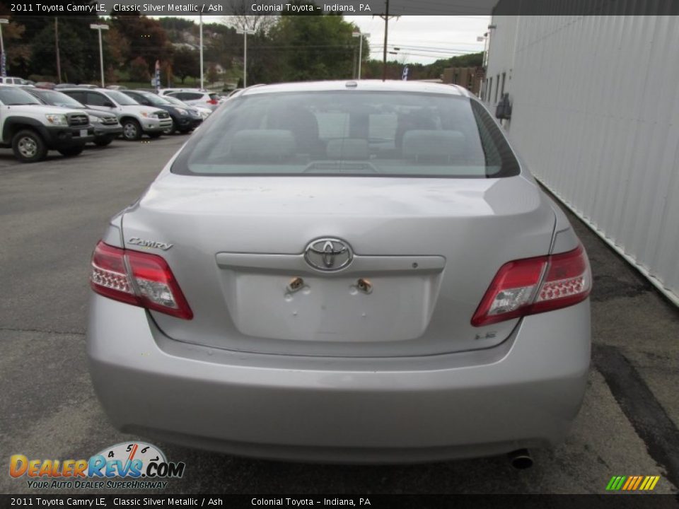 2011 Toyota Camry LE Classic Silver Metallic / Ash Photo #5
