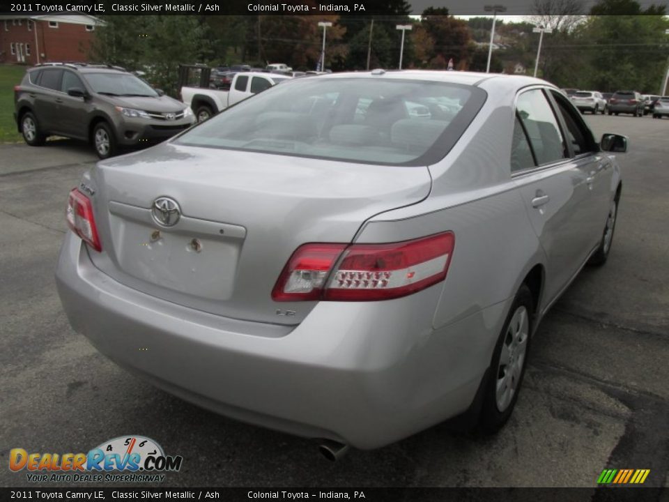 2011 Toyota Camry LE Classic Silver Metallic / Ash Photo #6