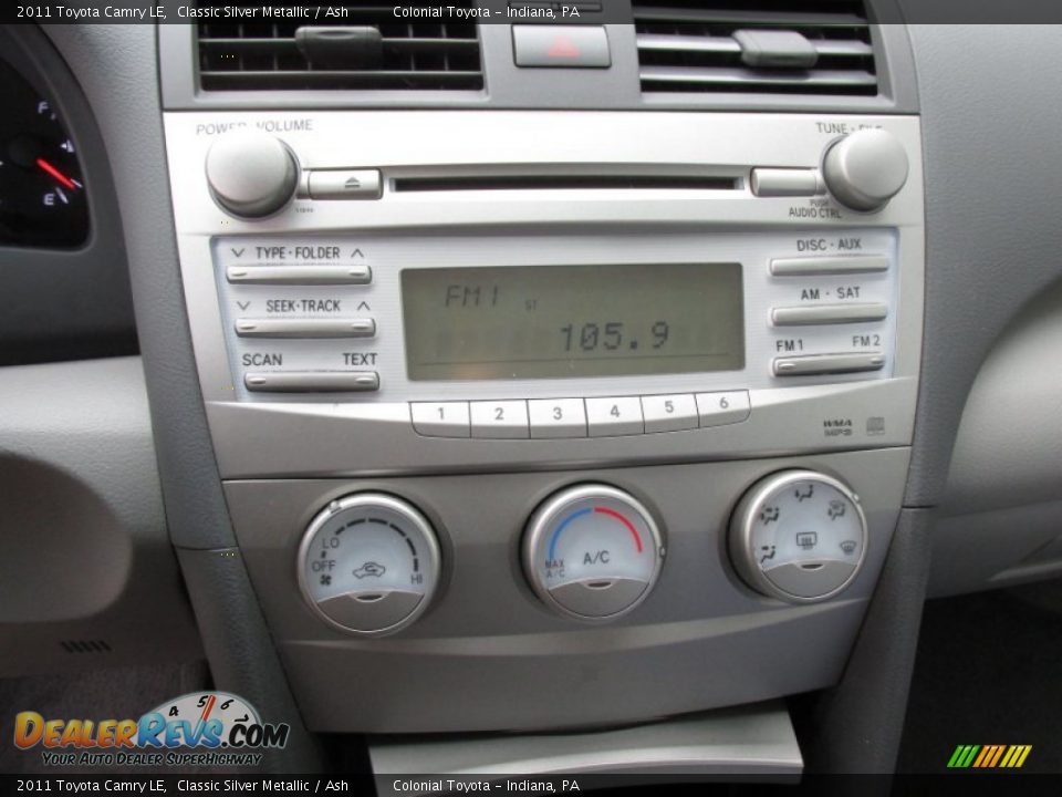 2011 Toyota Camry LE Classic Silver Metallic / Ash Photo #17