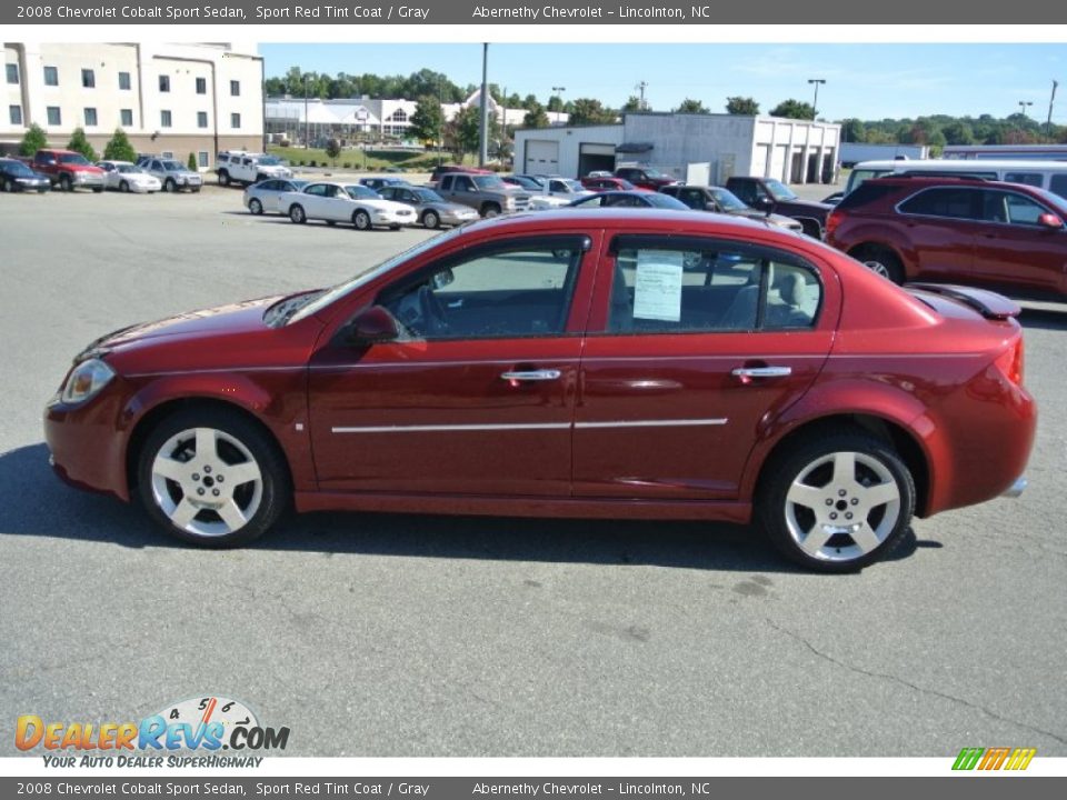 2008 Chevrolet Cobalt Sport Sedan Sport Red Tint Coat / Gray Photo #3