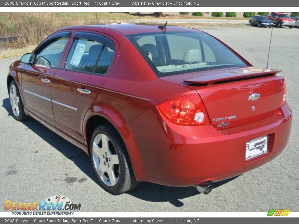 2008 Chevrolet Cobalt Sport Sedan Sport Red Tint Coat / Gray Photo #4