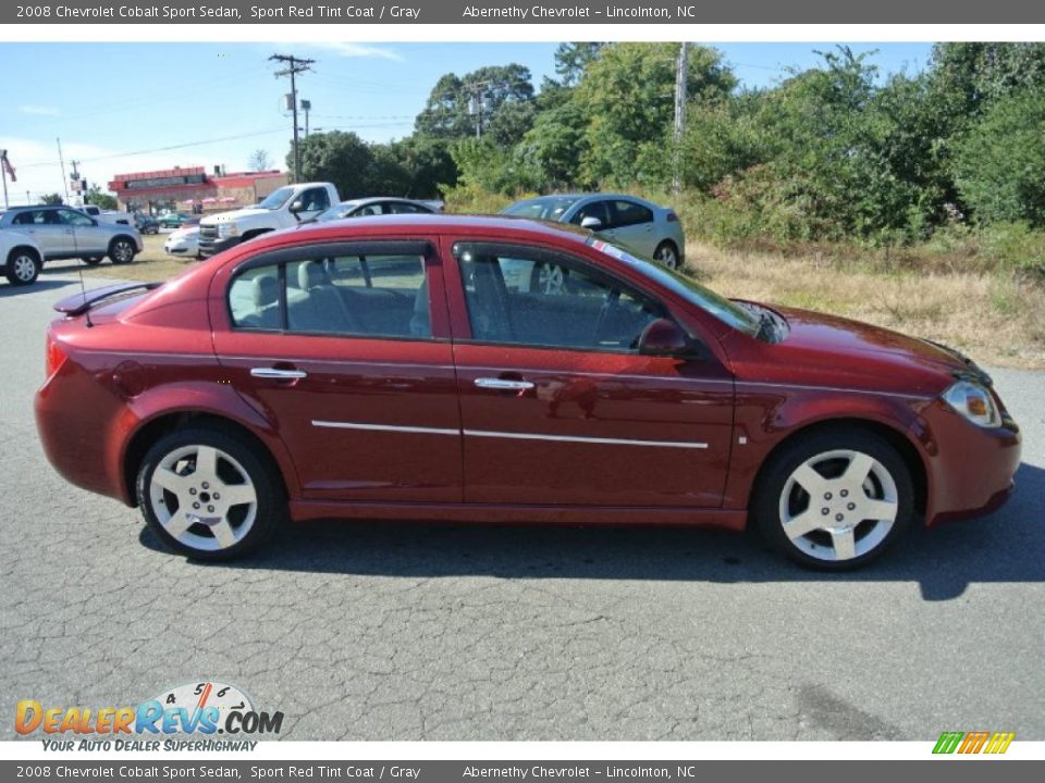 2008 Chevrolet Cobalt Sport Sedan Sport Red Tint Coat / Gray Photo #6