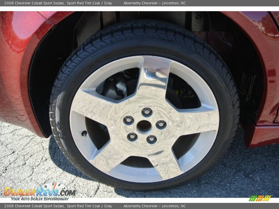 2008 Chevrolet Cobalt Sport Sedan Sport Red Tint Coat / Gray Photo #25