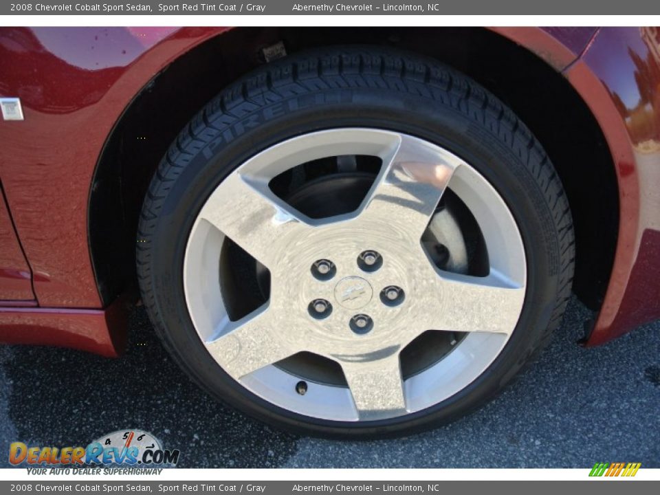 2008 Chevrolet Cobalt Sport Sedan Sport Red Tint Coat / Gray Photo #26