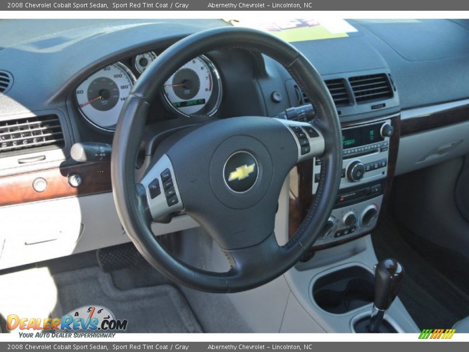 2008 Chevrolet Cobalt Sport Sedan Sport Red Tint Coat / Gray Photo #27