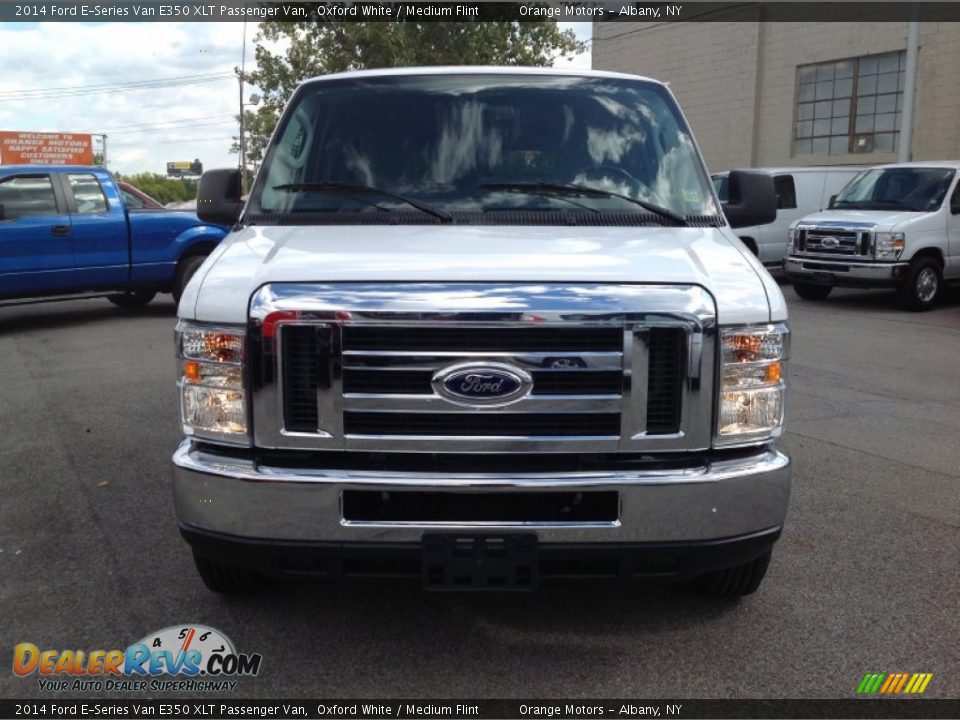 2014 Ford E-Series Van E350 XLT Passenger Van Oxford White / Medium Flint Photo #2