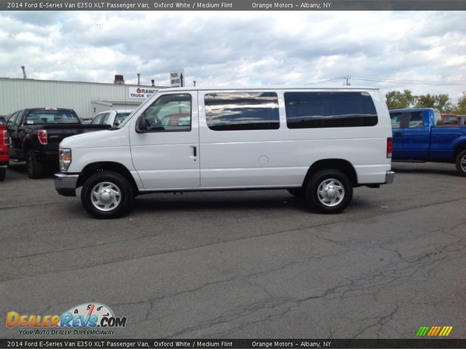 2014 Ford E-Series Van E350 XLT Passenger Van Oxford White / Medium Flint Photo #4