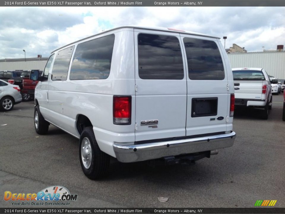 2014 Ford E-Series Van E350 XLT Passenger Van Oxford White / Medium Flint Photo #5