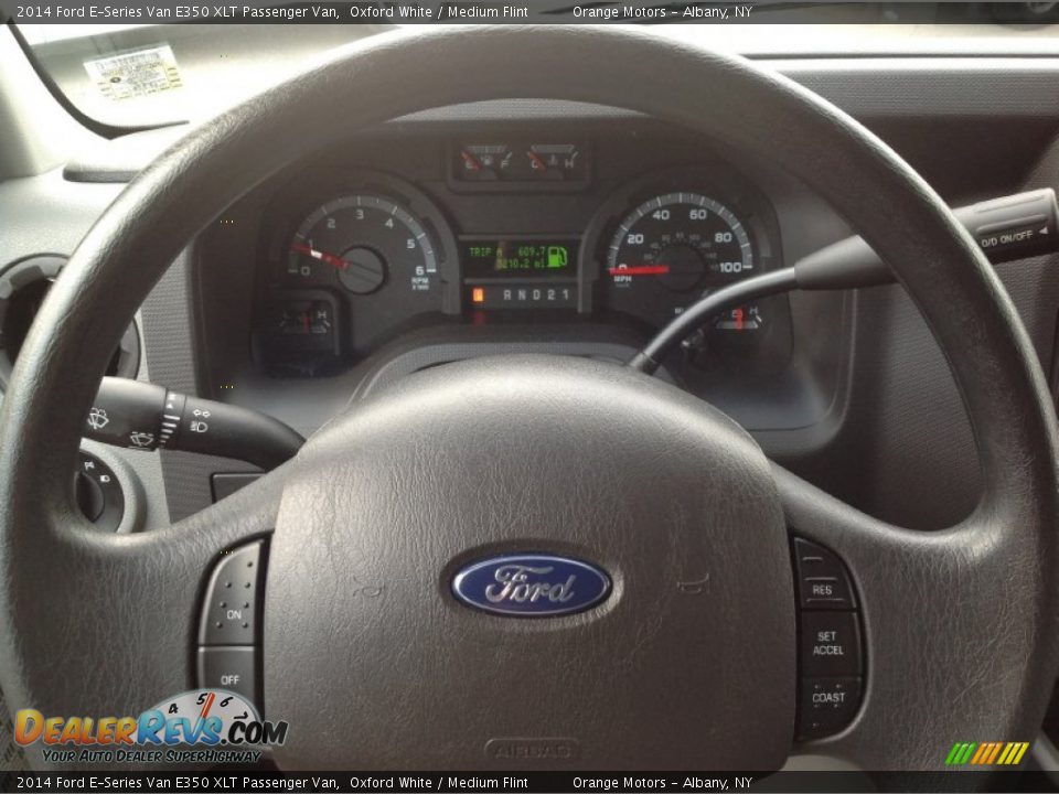 2014 Ford E-Series Van E350 XLT Passenger Van Oxford White / Medium Flint Photo #9