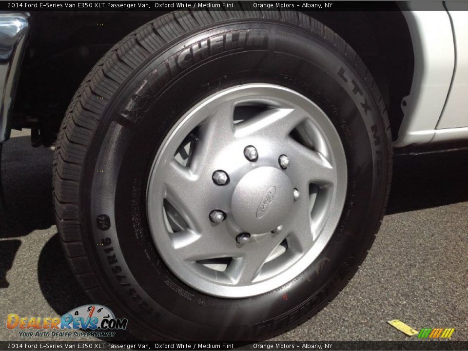 2014 Ford E-Series Van E350 XLT Passenger Van Oxford White / Medium Flint Photo #14