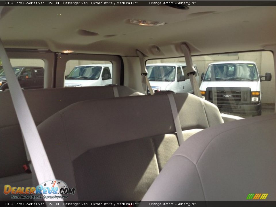 2014 Ford E-Series Van E350 XLT Passenger Van Oxford White / Medium Flint Photo #16