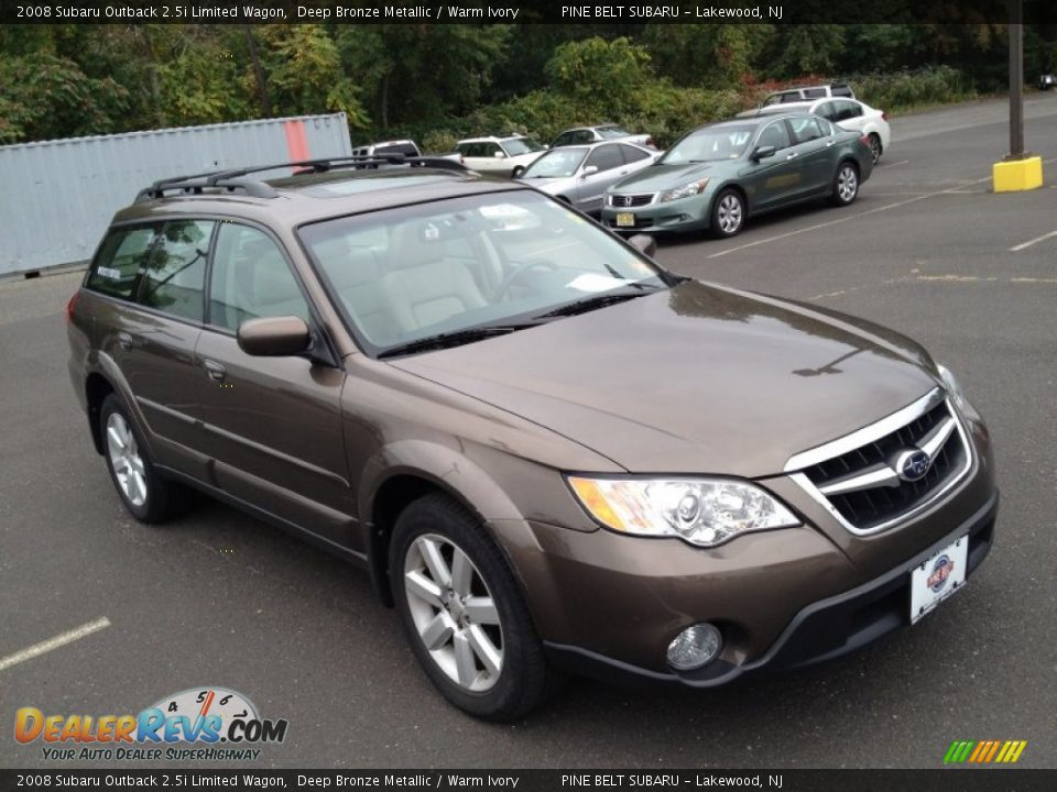 2008 Subaru Outback 2.5i Limited Wagon Deep Bronze Metallic / Warm Ivory Photo #3