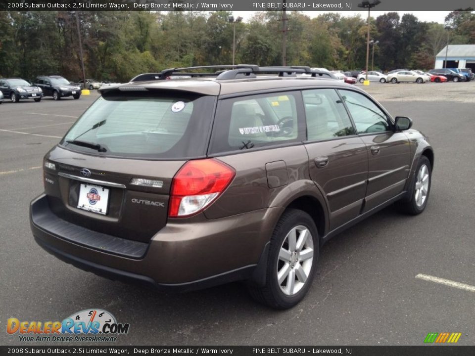 2008 Subaru Outback 2.5i Limited Wagon Deep Bronze Metallic / Warm Ivory Photo #7