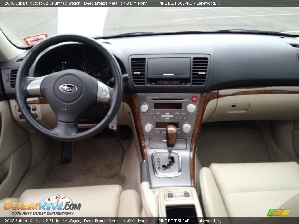 2008 Subaru Outback 2.5i Limited Wagon Deep Bronze Metallic / Warm Ivory Photo #14