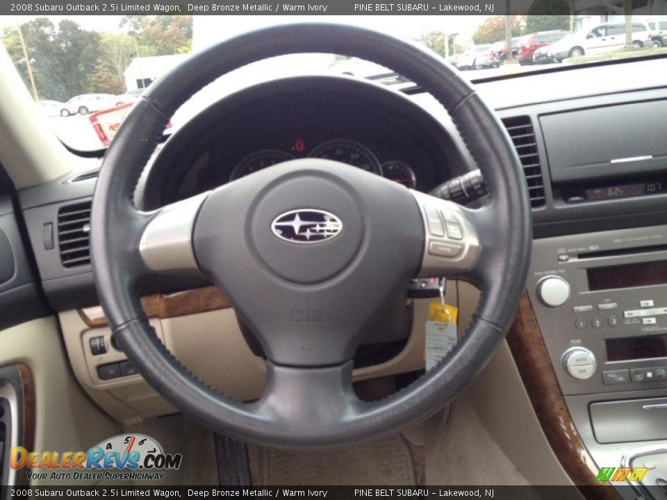 2008 Subaru Outback 2.5i Limited Wagon Deep Bronze Metallic / Warm Ivory Photo #15