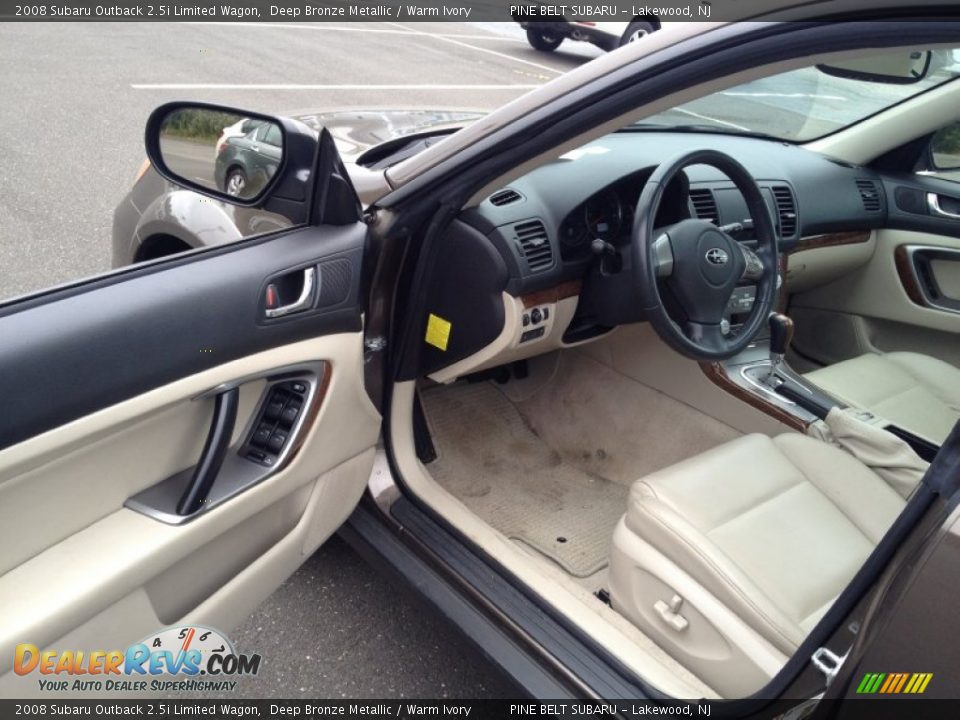 2008 Subaru Outback 2.5i Limited Wagon Deep Bronze Metallic / Warm Ivory Photo #17