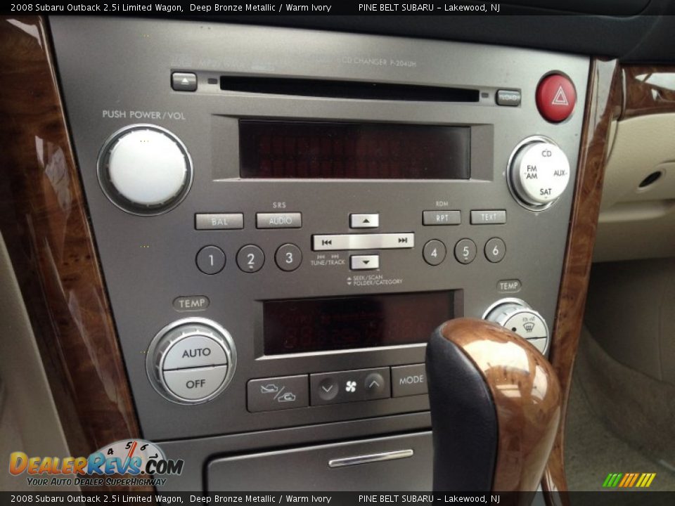 2008 Subaru Outback 2.5i Limited Wagon Deep Bronze Metallic / Warm Ivory Photo #19