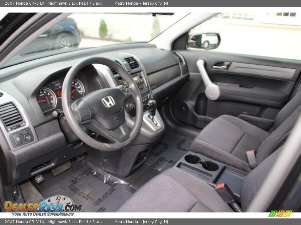Black Interior - 2007 Honda CR-V LX Photo #11