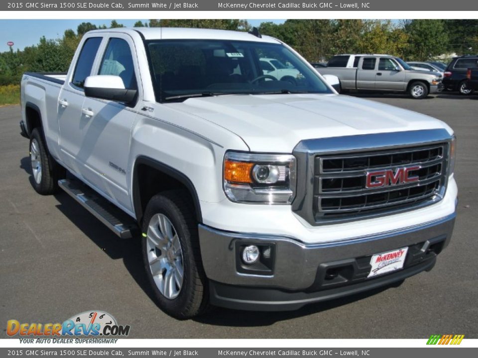 2015 GMC Sierra 1500 SLE Double Cab Summit White / Jet Black Photo #1