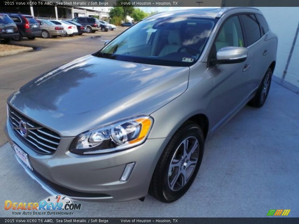 2015 Volvo XC60 T6 AWD Sea Shell Metallic / Soft Beige Photo #3