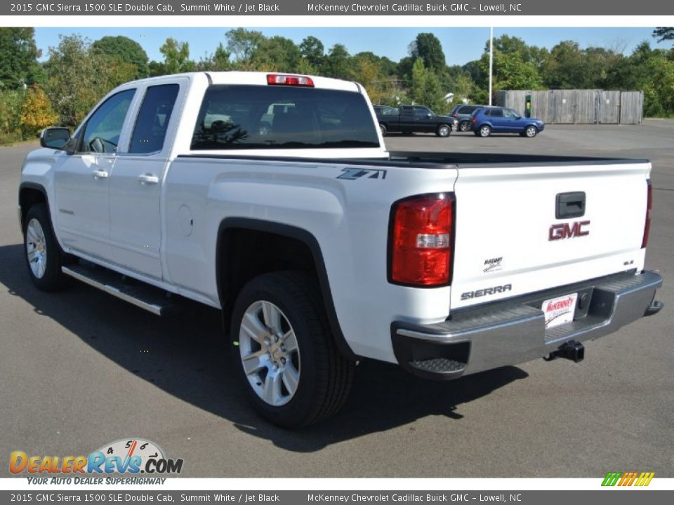 2015 GMC Sierra 1500 SLE Double Cab Summit White / Jet Black Photo #4