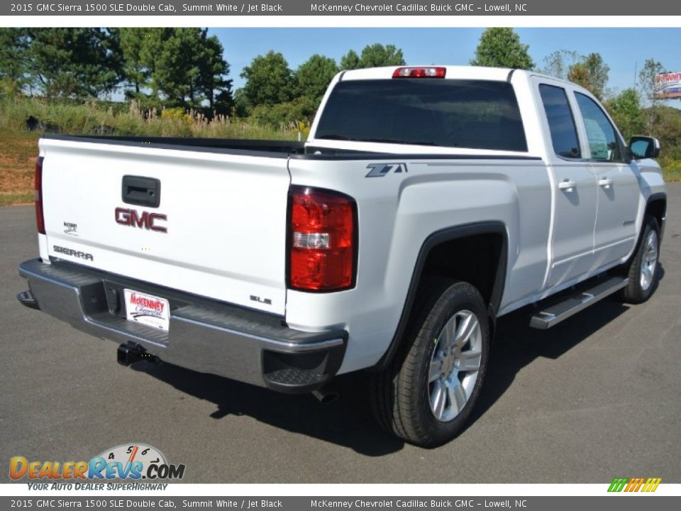 2015 GMC Sierra 1500 SLE Double Cab Summit White / Jet Black Photo #5