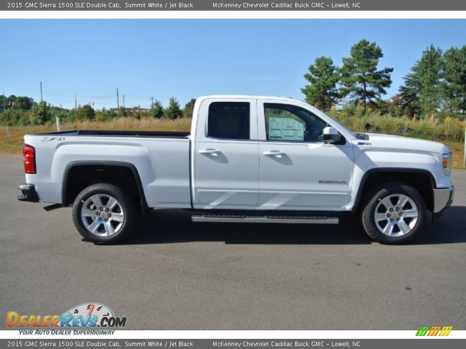 Summit White 2015 GMC Sierra 1500 SLE Double Cab Photo #6