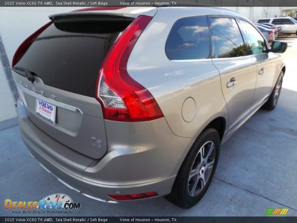 2015 Volvo XC60 T6 AWD Sea Shell Metallic / Soft Beige Photo #6