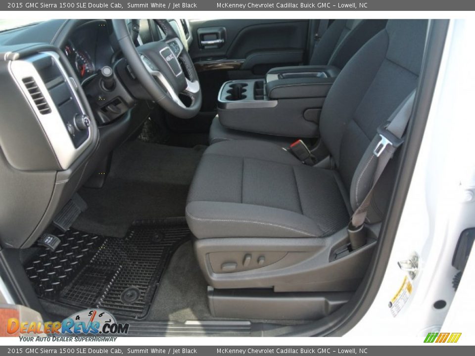 2015 GMC Sierra 1500 SLE Double Cab Summit White / Jet Black Photo #8