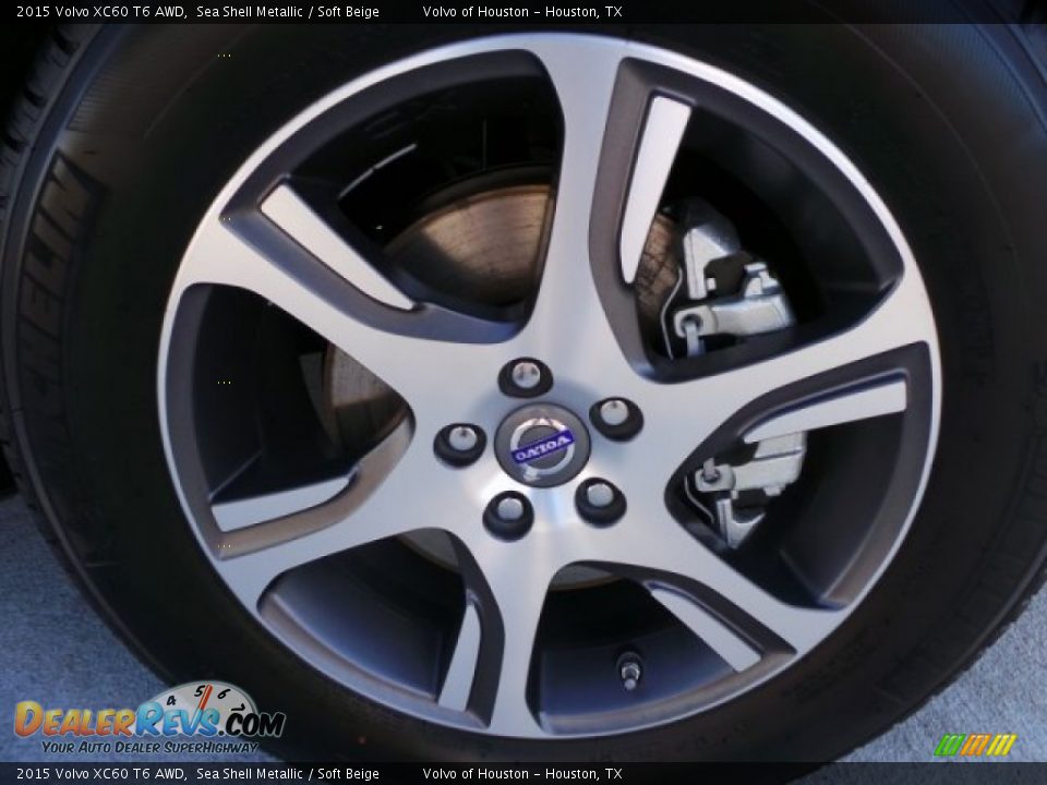 2015 Volvo XC60 T6 AWD Sea Shell Metallic / Soft Beige Photo #8