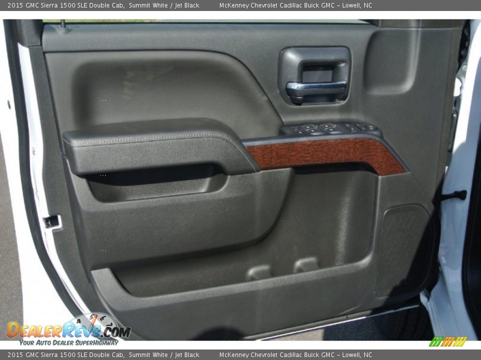 2015 GMC Sierra 1500 SLE Double Cab Summit White / Jet Black Photo #9