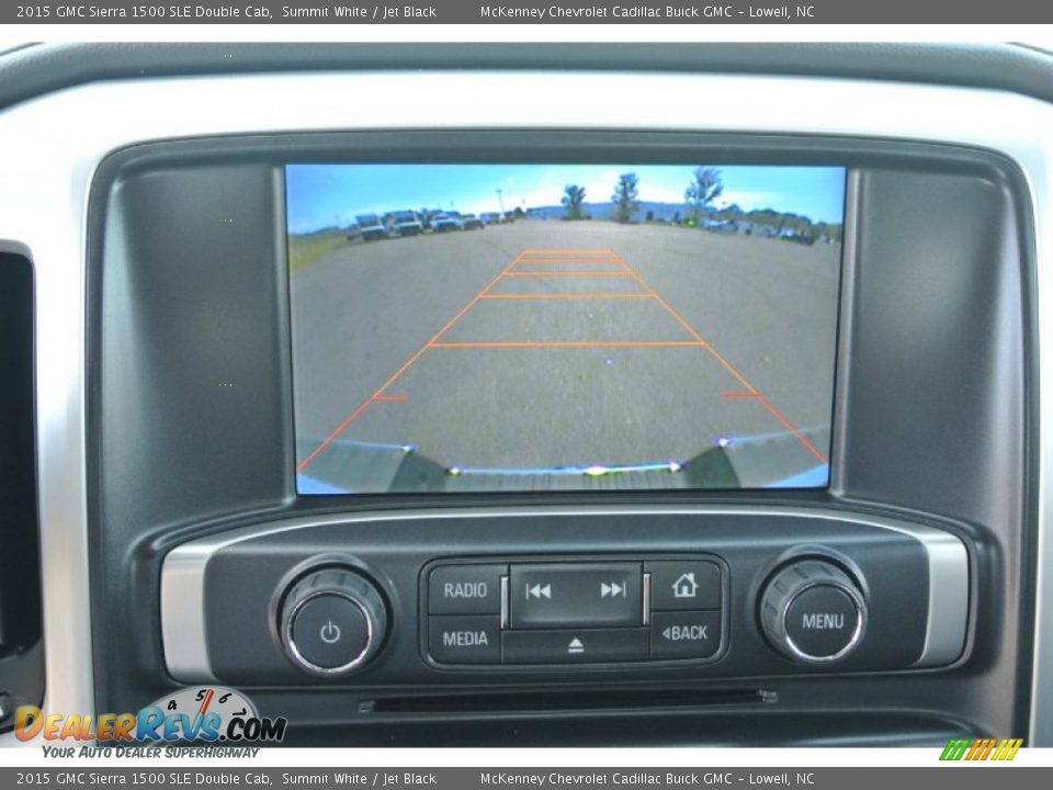 2015 GMC Sierra 1500 SLE Double Cab Summit White / Jet Black Photo #11