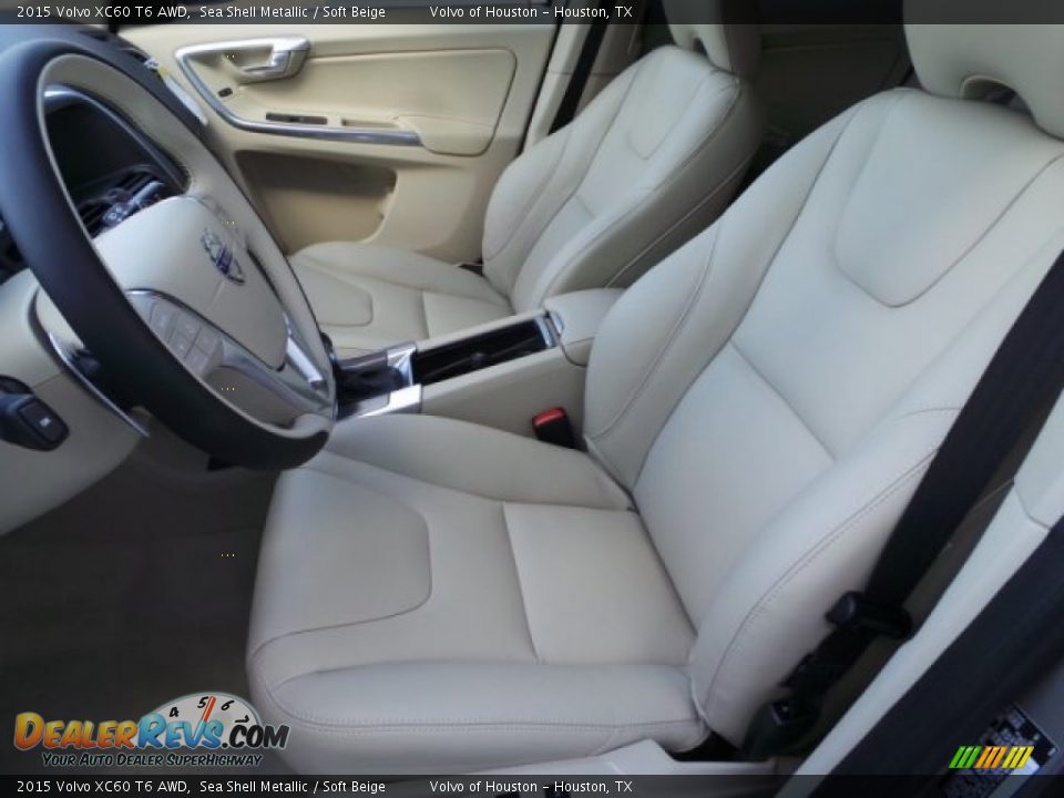 2015 Volvo XC60 T6 AWD Sea Shell Metallic / Soft Beige Photo #11