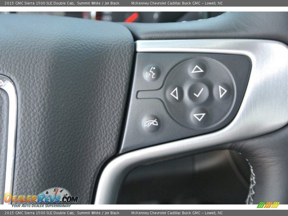 2015 GMC Sierra 1500 SLE Double Cab Summit White / Jet Black Photo #12