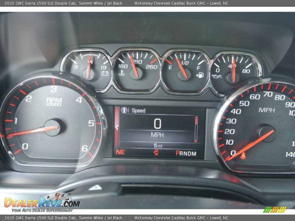 2015 GMC Sierra 1500 SLE Double Cab Summit White / Jet Black Photo #13