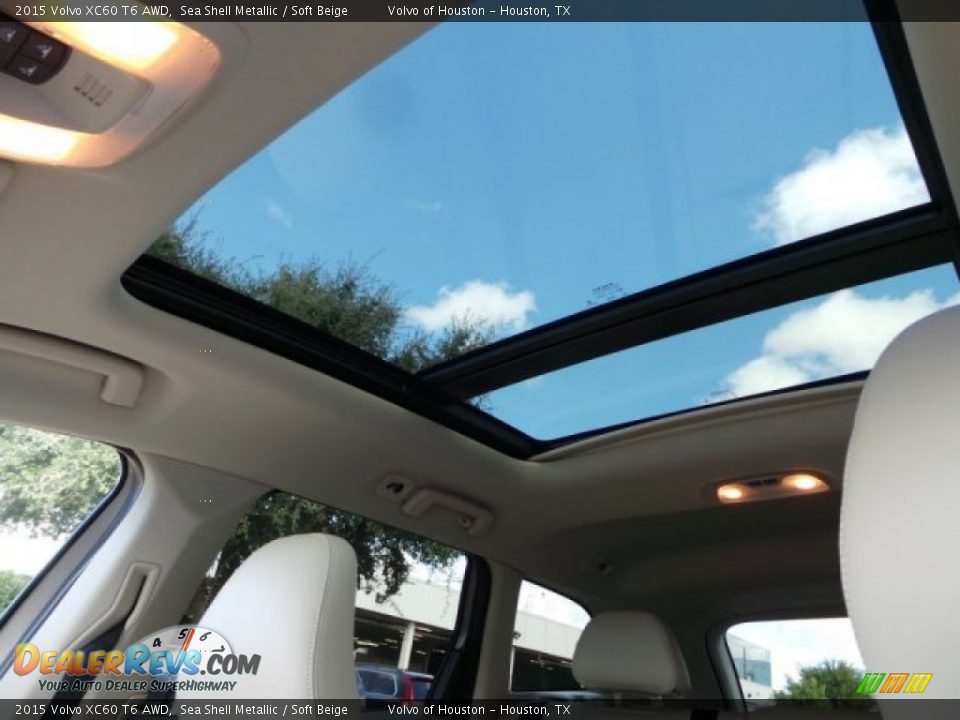 2015 Volvo XC60 T6 AWD Sea Shell Metallic / Soft Beige Photo #16