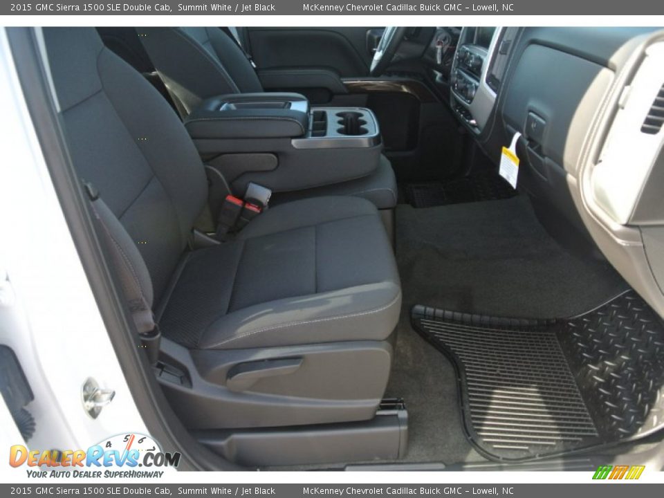 2015 GMC Sierra 1500 SLE Double Cab Summit White / Jet Black Photo #16