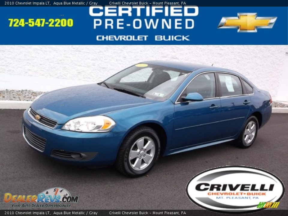 2010 Chevrolet Impala LT Aqua Blue Metallic / Gray Photo #1