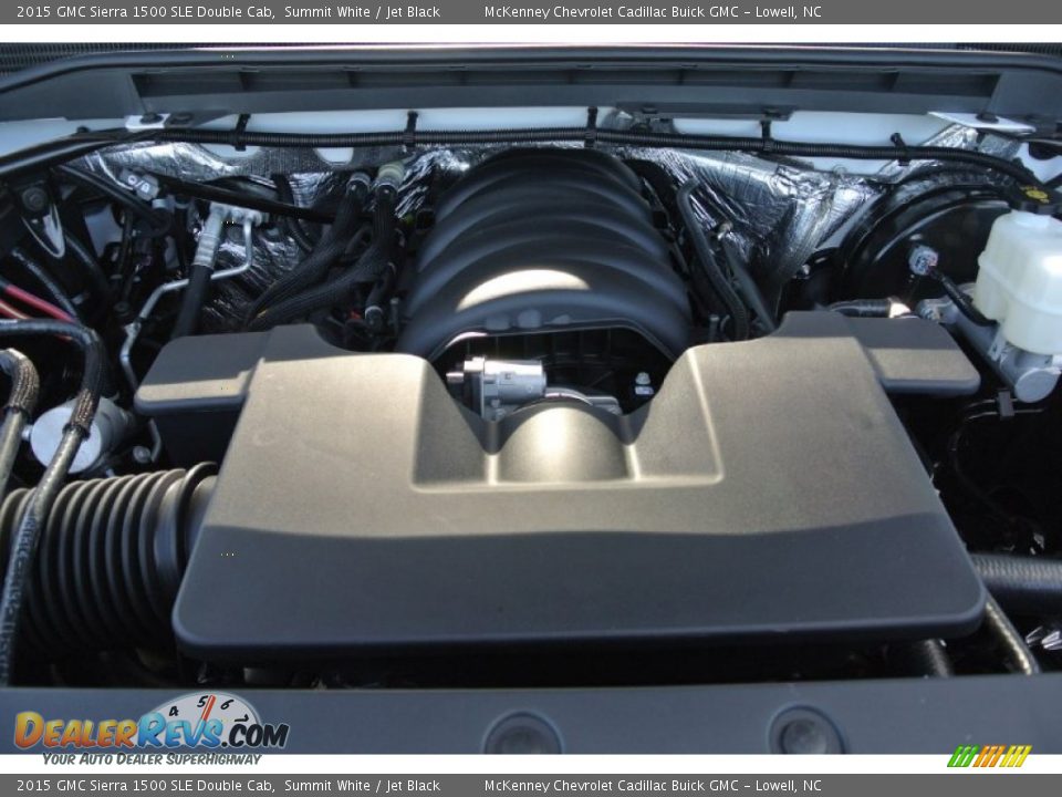 2015 GMC Sierra 1500 SLE Double Cab Summit White / Jet Black Photo #19