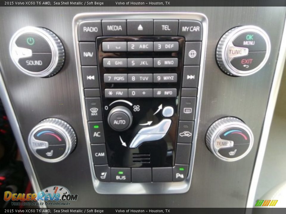 2015 Volvo XC60 T6 AWD Sea Shell Metallic / Soft Beige Photo #20