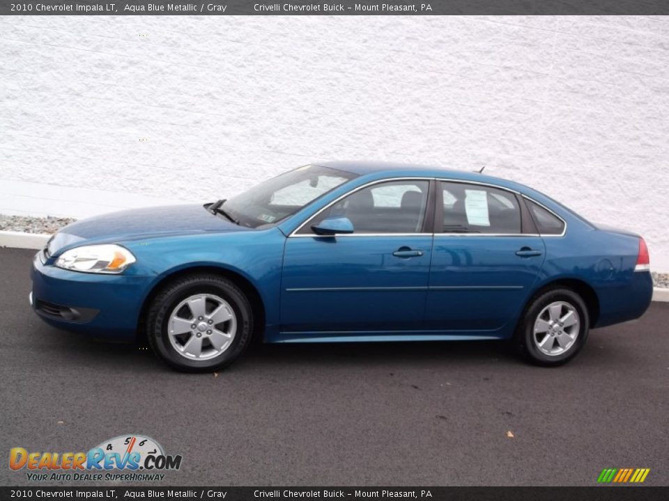 2010 Chevrolet Impala LT Aqua Blue Metallic / Gray Photo #2