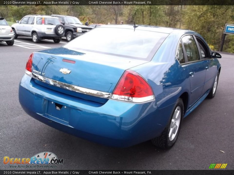 2010 Chevrolet Impala LT Aqua Blue Metallic / Gray Photo #6