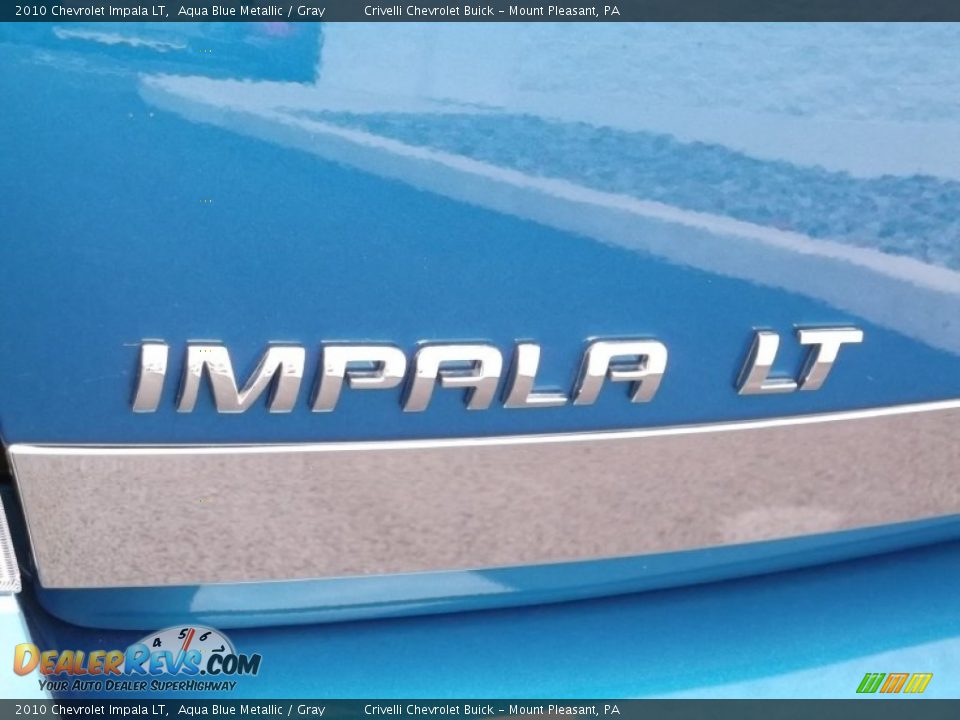 2010 Chevrolet Impala LT Aqua Blue Metallic / Gray Photo #9