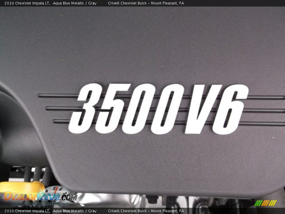 2010 Chevrolet Impala LT Aqua Blue Metallic / Gray Photo #11