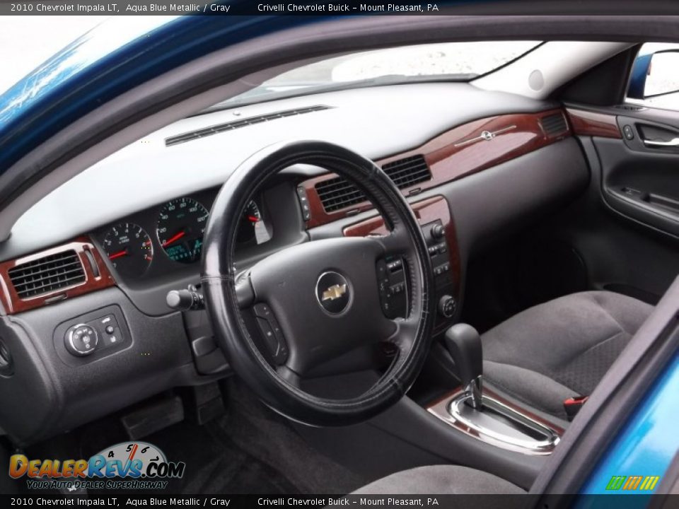 2010 Chevrolet Impala LT Aqua Blue Metallic / Gray Photo #13