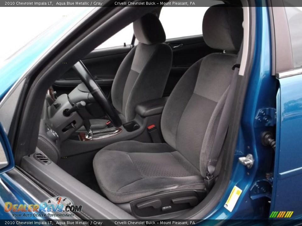 2010 Chevrolet Impala LT Aqua Blue Metallic / Gray Photo #14